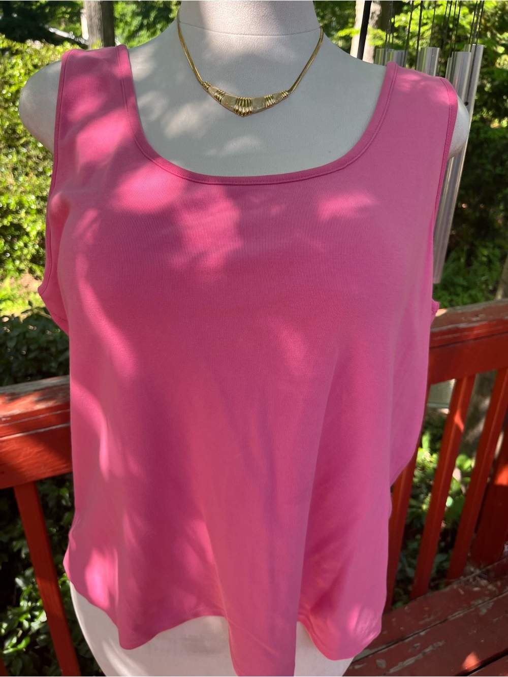 Relativity Woman Pink Sleeveless Tank Top Size 2X Plus Size Barbiecore